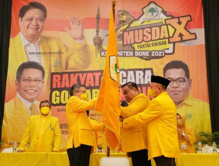 Andi Fahsar Pimpin Golkar Bone Tiga Periode, Taufan Pawe: Kita Menaruh Harapan Besar Karena Bone Lumbung Suara Golkar